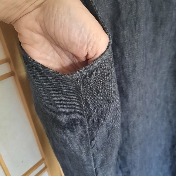Eileen Fisher Delave' Linen Dress Size M - Picture 11 of 13